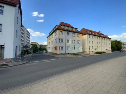 Sicht von Gartenstraße - Wohnung mieten in Sondershausen - 4-Raum-Mietwohnung in Sondershausen