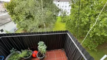 Blick vom Balkon