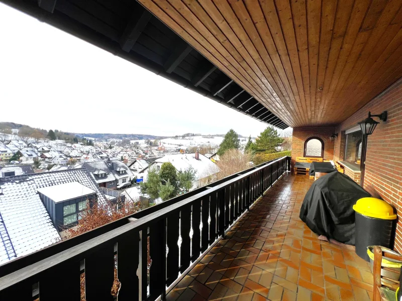 Balkon im Erdgeschoss