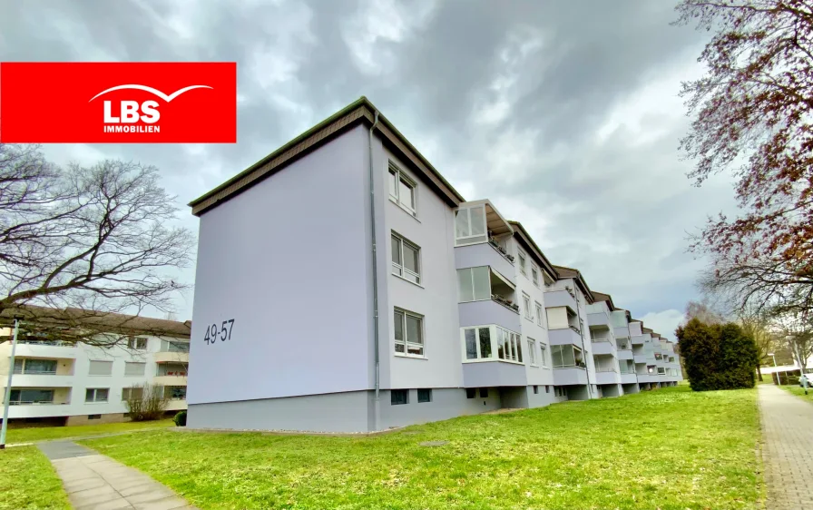 Aussenansicht - Wohnung kaufen in Großkrotzenburg - TOP MODERNISIERTE, ungewöhnlich ansprechend geschnittene 3-Zi-Whg in guter Lage - BEZUGSFREI ab Juli