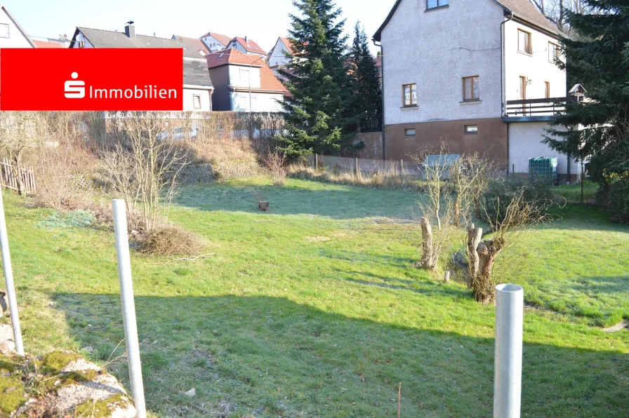 Ansicht Grundstück straßenseitig - Grundstück kaufen in Zella-Mehlis - Ein Bauplatz für Ihr neues Eigenheim!