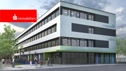 Vorderansicht - Büro/Praxis mieten in Offenbach - OF-Bieber-Waldhof // moderne und repräsentative Gewerbeflächen // teilbar ab 200 m² bis 1.893,3 m²