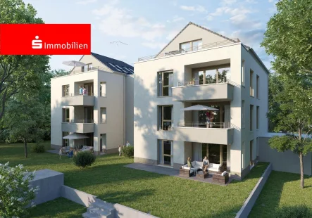 Außenvisualisierung - Grundstück kaufen in Offenbach - Exklusives Baugrundstück in BEST-Lage - mit Baugenehmigung für 10-FH