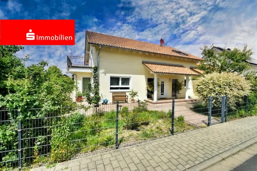 Straßenansicht - Haus kaufen in Babenhausen - Einfamilienhaus  in Harpertshausen