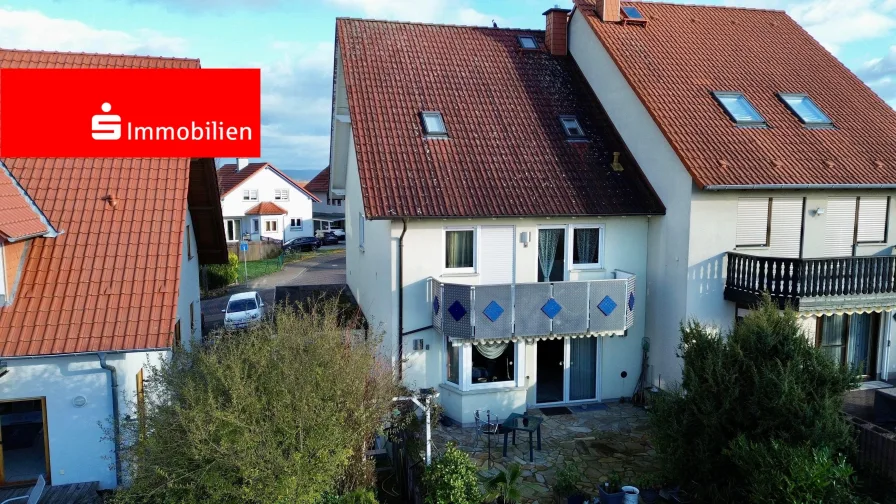 Gartenansicht - Haus kaufen in Reinheim - Großzügige Doppelhaushälfte in Reinheim