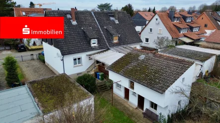 Ansicht - Haus kaufen in Dieburg - Doppelhaushälfte mit XL-Grundstück in Dieburg