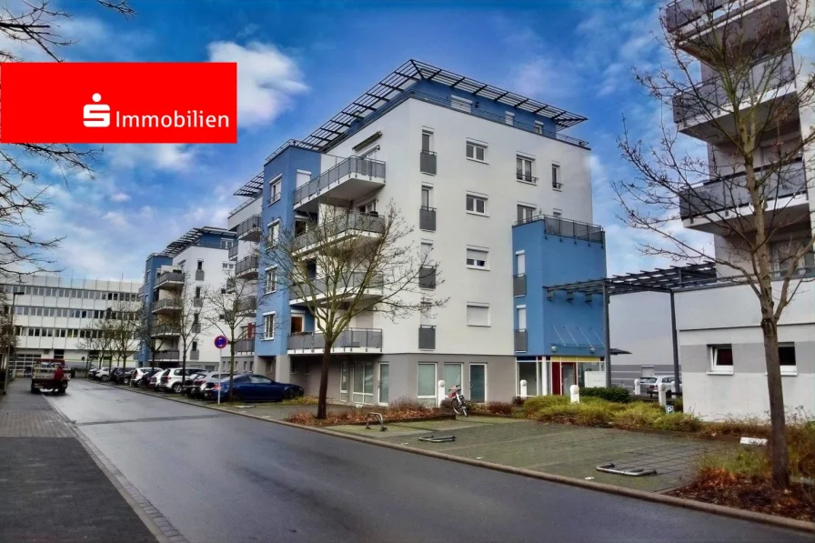 Straßenansicht - Wohnung kaufen in Darmstadt - Eigentumswohnung (barierrearm) im Europaviertel