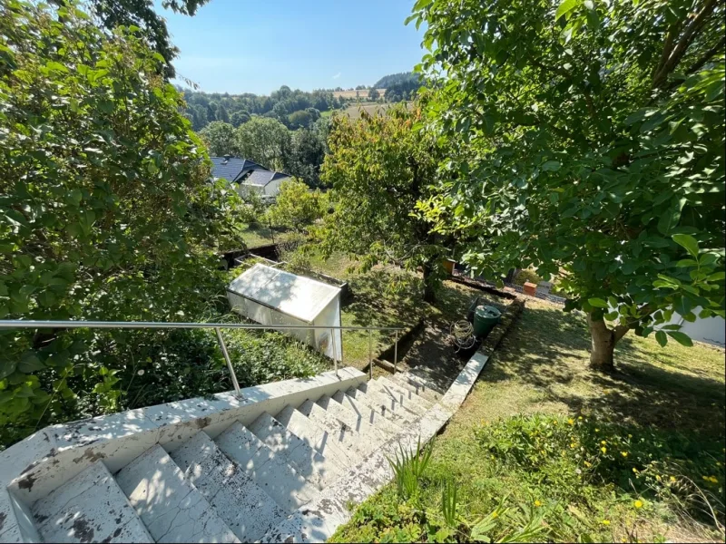 Treppe zum Garten