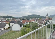 Idyllischer Ausblick vom Balkon