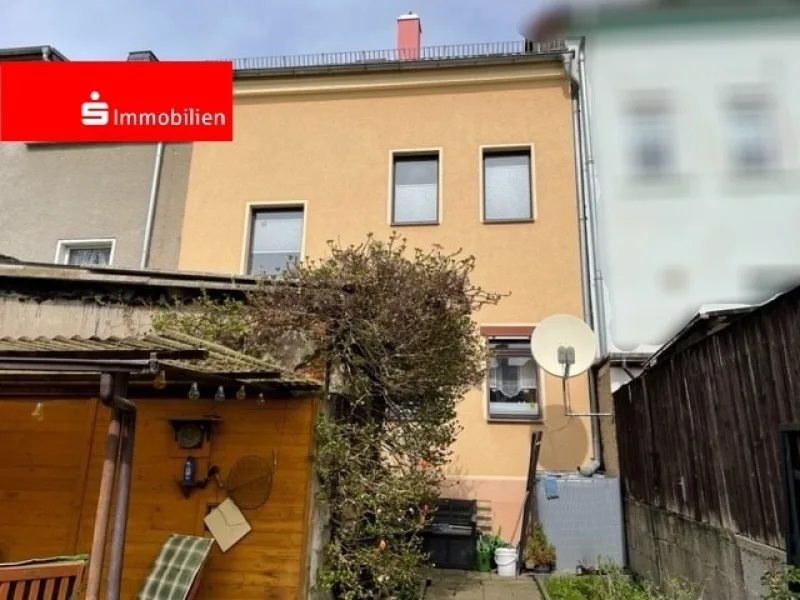 Gartenansicht - Haus kaufen in Greiz - Reihenhaus sucht Familienanschluß! 