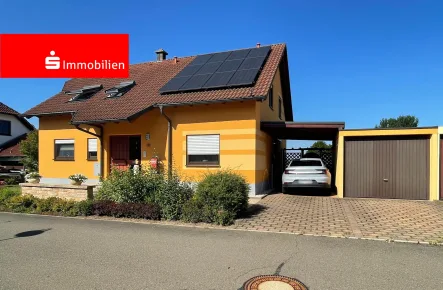 Außenansicht - Haus kaufen in Brahmenau - Modernes Einfamilienhaus mit Einliegerwohnung