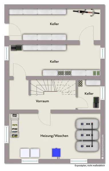 Grundriss EFH - Kellergeschoss