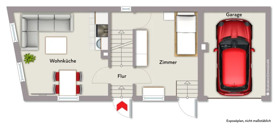 Grundriss Apartmenthaus EG