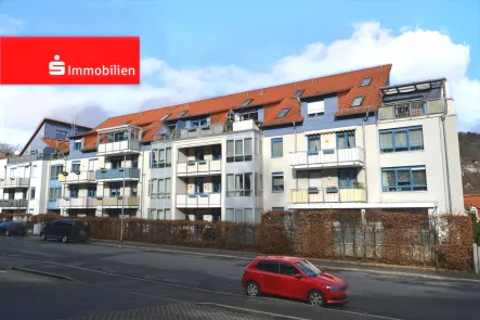 Außenanischt Exposébild - Wohnung kaufen in Jena - Gemütliches Appartement im Westviertel!