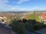 Blick aus dem Haus nach Jena Nord