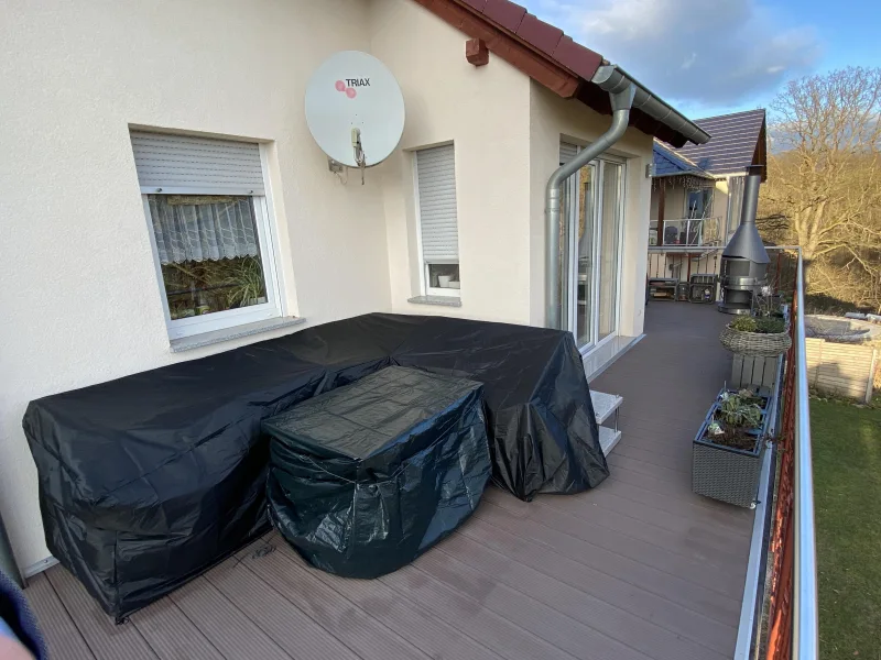 Balkon mit Platz für eine Sitzecke