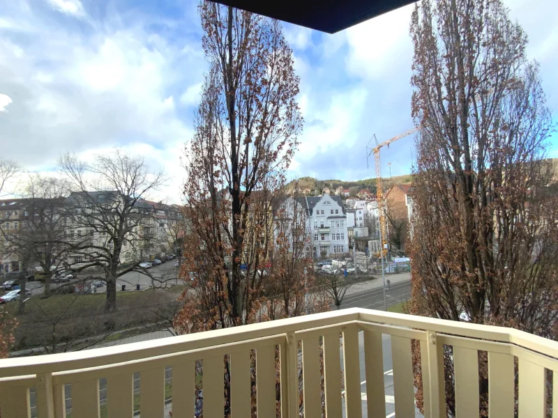 Ausblick vom Balkon