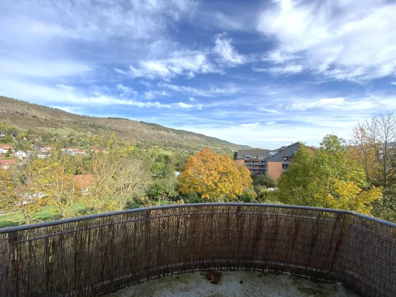 schöner Blick vom Balkon nach Osten