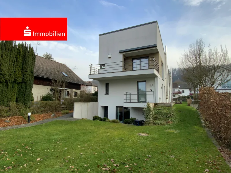 Außenansicht - Wohnung kaufen in Marburg - Junge, moderne Maisonette-Wohnung im Baustil einer Doppelhaushälfte!