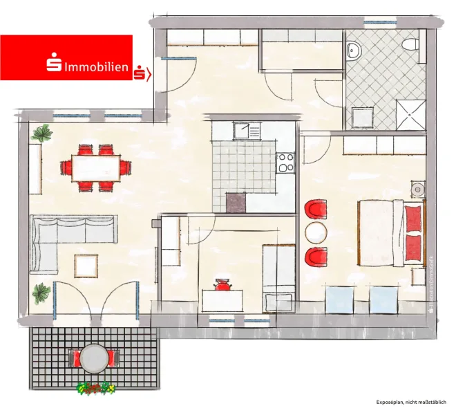  - Wohnung kaufen in Kirchhain - Moderne Neubauwohnung im Dachgeschoss -  eine einmalige Gelegenheit!