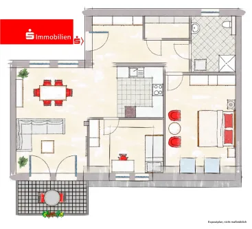  - Wohnung kaufen in Kirchhain - Moderne Neubauwohnung im Dachgeschoss -  eine einmalige Gelegenheit!