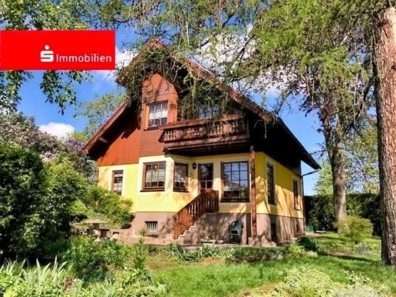 Gartenansicht - Haus kaufen in Nesse-Apfelstädt - Nesse-Apfelstädt: Einfamilienhaus mit traumhafter Terrasse