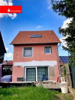 Gartenansicht - Haus kaufen in Witterda - Klein aber fein - Ihr Wohntraum kann bald Wirklichkeit werden!