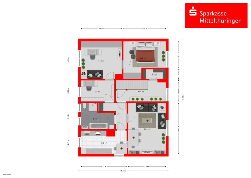 Grundriss Obergeschoss