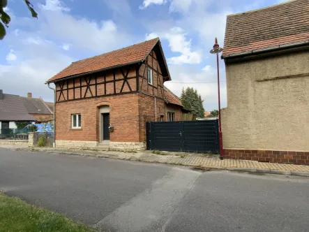 Straßenansicht  - Haus kaufen in An der Poststraße - Bauernhaus sucht Handwerksfamilie