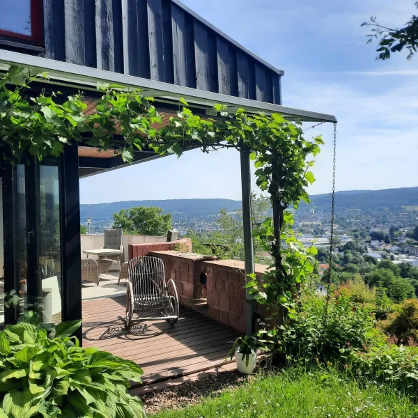 Terrasse am Wohnbereich