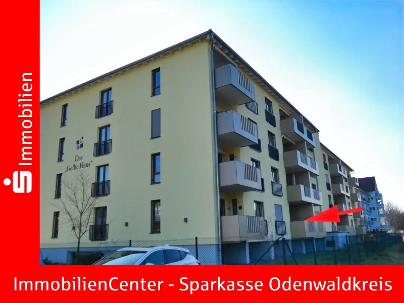 Ansicht Nord-West - Wohnung kaufen in Bad König - -Freiraum für Senioren- fest vermietete, seniorengerechte Eigentumswohnung 
