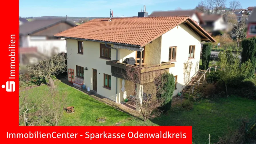 Ansicht Süd-West - Haus kaufen in Bad König - Sonnige Süd-Westlage in ruhigem Wohngebiet von Bad König im Odenwald