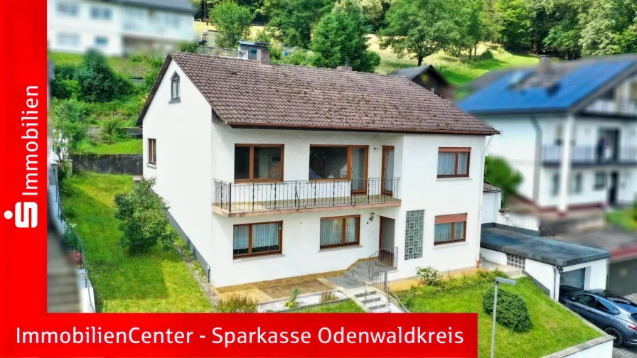 Ansicht von Süd-Ost - Haus kaufen in Erbach - Preisreduzierung! Viel Platz für die Großfamilie. Ruhig und sonnig gelegenes 1-FH mit Garage