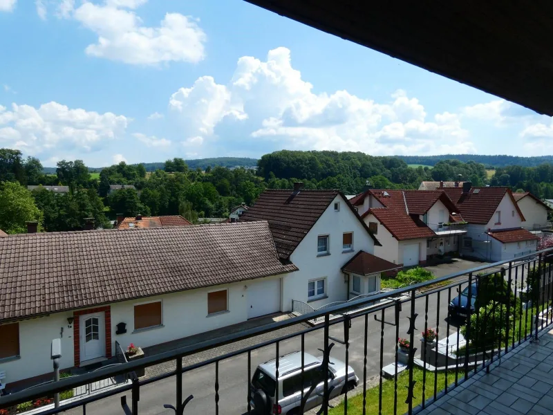 Ausblick Balkon am Wohnzimmer