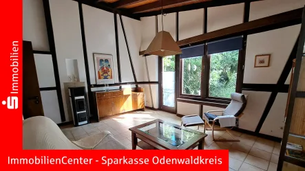 Wohnzimmer - Haus kaufen in Reichelsheim - Für Familien, Individualisten, Naturliebhaber und DIY'ler - Gut eingewachsener Naturgarten