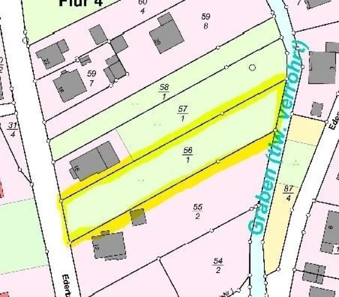 Bild Flurkarte - Grundstück kaufen in Burgwald - Baugrundstück in Burgwald - Birkenbringhausen