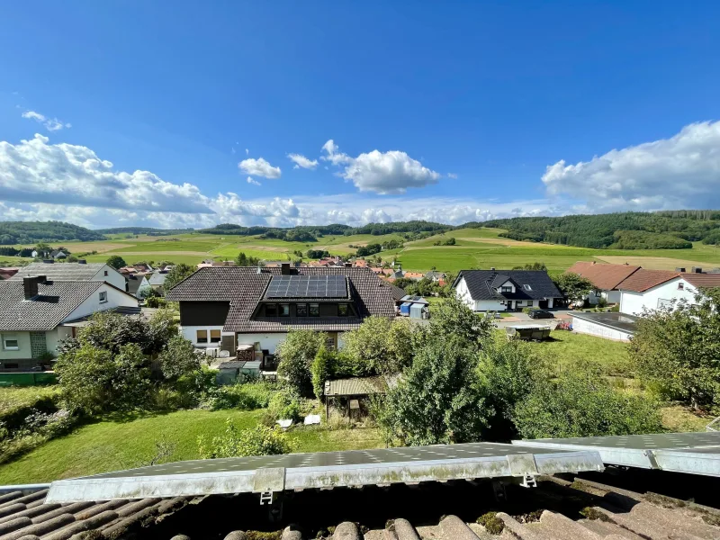 Aussicht aus dem Dachgeschoss