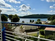 Aussicht von der Terrasse auf den Edersee