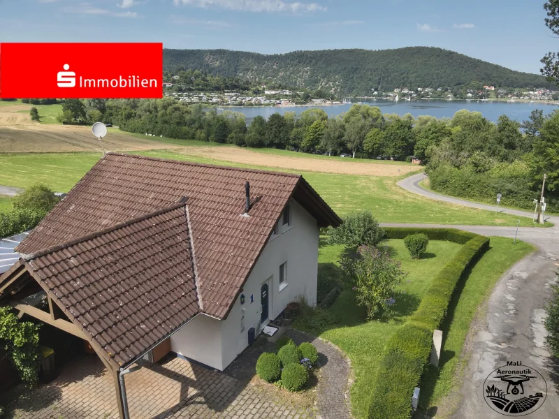 Aussicht - Haus kaufen in Edertal - Schmuckstück am Edersee in traumhafter Lage