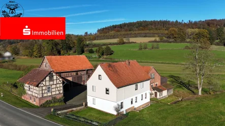 Idyllisches Anwesen - Land- und Forstwirtschaft kaufen in Gemünden - Historisches Anwesen mit einzigartigem Charme in idyllischer Alleinlage – Ehemalige Dorfmühle