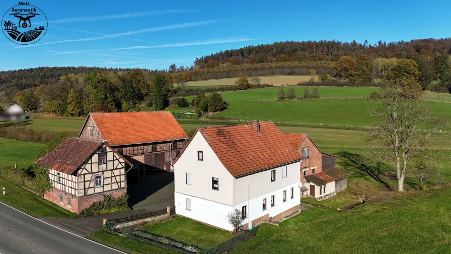 Idyllisches Anwesen - Land- und Forstwirtschaft kaufen in Gemünden - Historisches Anwesen mit einzigartigem Charme in idyllischer Alleinlage – Ehemalige Dorfmühle