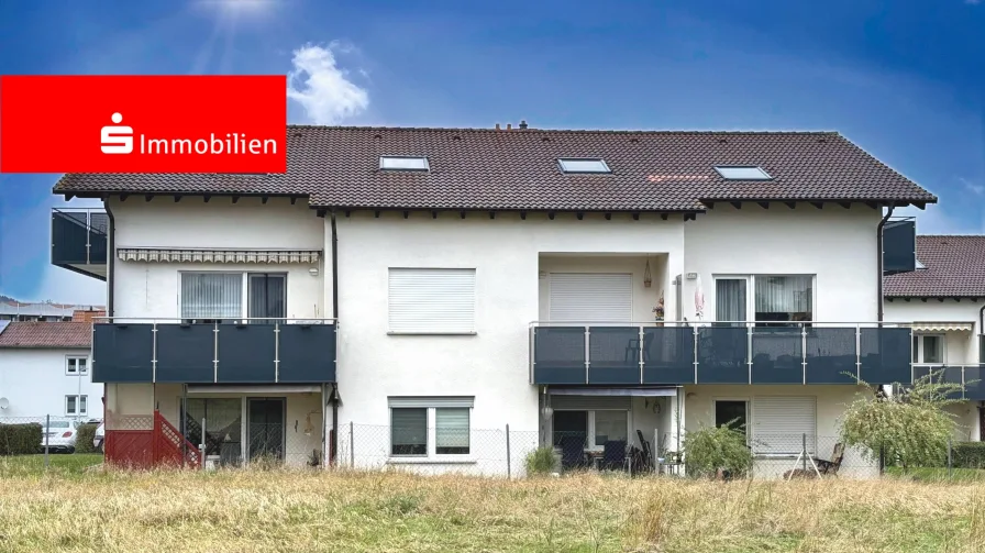 Ansicht Balkon - Wohnung kaufen in Bad Wildungen - Lichtdurchflutete attraktive Eigentumswohnung für Singles, Paare und Kapitalanleger!