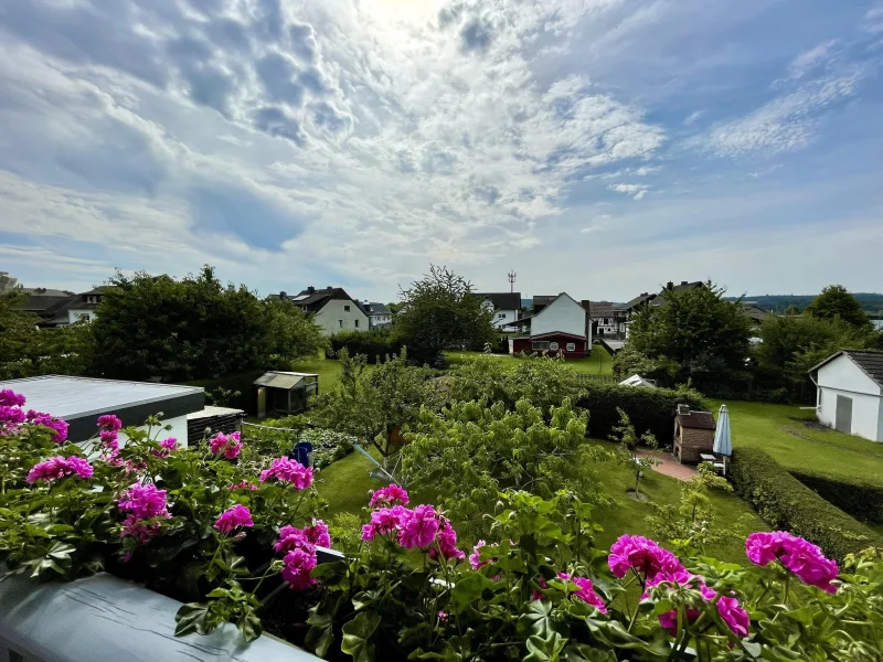 Aussicht vom Balkon