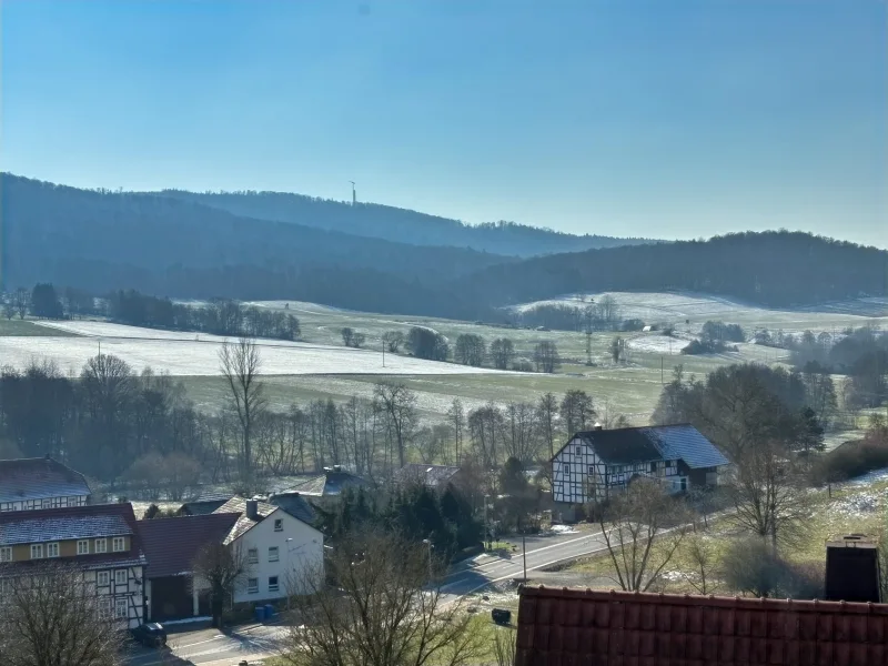 Blick aus dem Wohnzimmerfenster