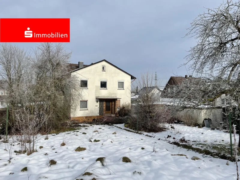 Ansicht aus dem Garten - Haus kaufen in Frankenberg - Ein- bis Zweifamilienhaus mit großem Grundstück in bester Lage von Frankenberg