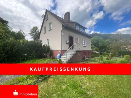 Außenansicht - Haus kaufen in Ringgau - Einfamilienhaus mit Garten in ruhiger Lage