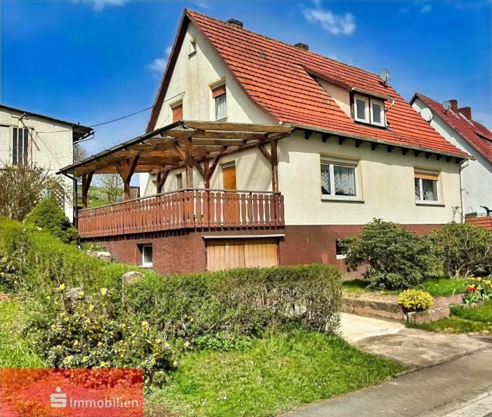 Außenansicht - Haus kaufen in Sontra - Einfamilienhaus mit Garten