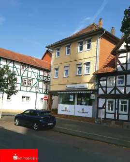 Außenansicht - Haus kaufen in Eschwege - Mehrfamilienhaus mit Gewerbe im Zentrum von Eschwege!