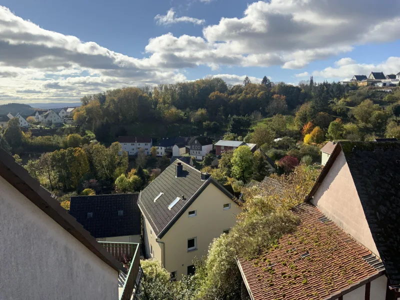 Blick vom Büro im OG