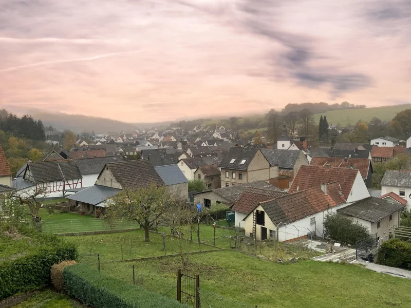 Blick vom Balkon